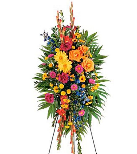 Celebration of Life Funeral Standing Spray Celebration of Life Funeral Standing Spray